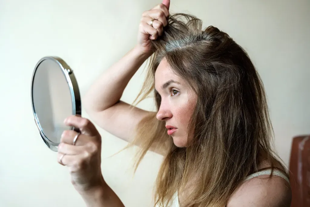 Siwe włosy w wieku 20 lat